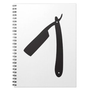 barbershop razor notebook