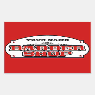 Barbershop Rectangular Sticker