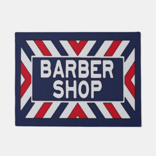 Barbershop Sign 3 Doormat
