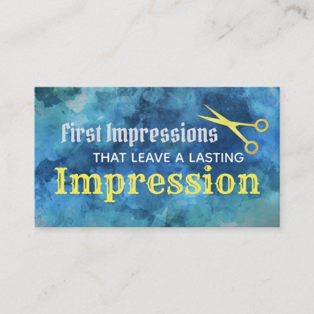 Barbershop slogans business Cards (Front)