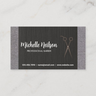 Barbershop   Stylist Scissors Business Card