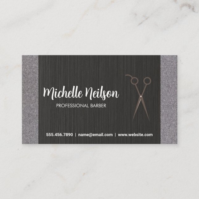 Barbershop | Stylist Scissors Business Card (Front)