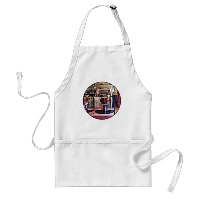 Barbershop With Coat Rack Standard Apron (Front)