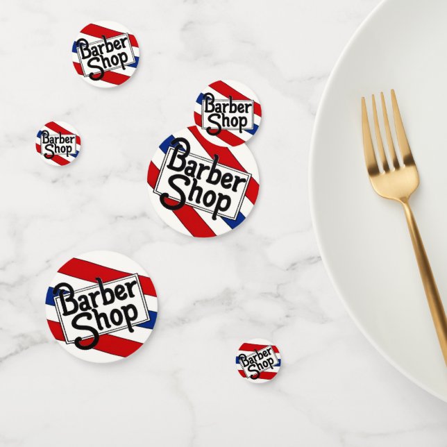 Barbershops  Sign Confetti (Group)