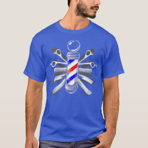 Barberx27s Pole Barber Hairdresser Hair Stylist Ra T-Shirt