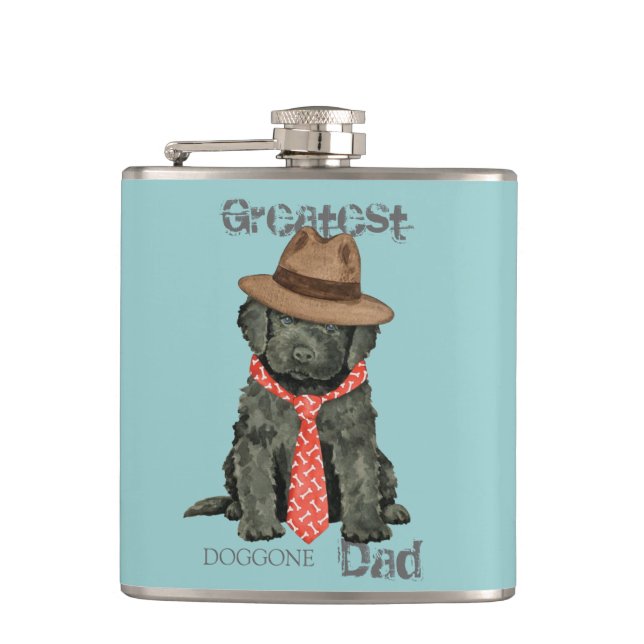 Barbet Dad Hip Flask (Front)