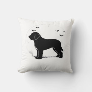 Barbet Dog � Halloween Moon Silhouette Oversized T Cushion