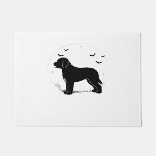 Barbet Dog – Halloween Moon Silhouette Oversized T Doormat