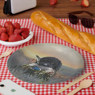 Barbet , French Water Dog Paper Plate