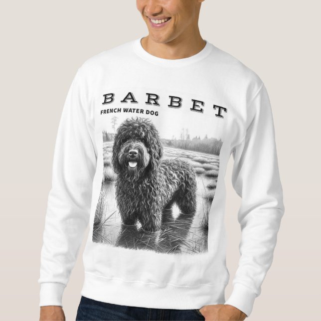 Barbet French Water Dog Sweatshirt (Front)