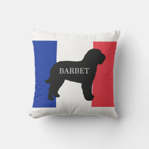barbet name silo France flag Cushion