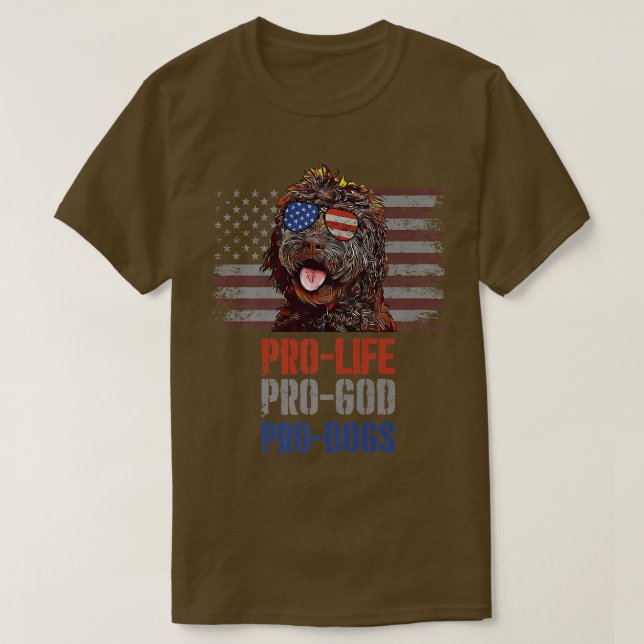 Barbet Pro Life Pro God Pro Dogs Premium  T-Shirt (Design Front)