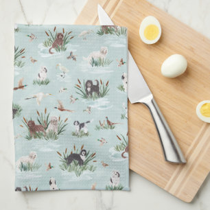 BARBETS IN THE MARSH TEA TOWEL