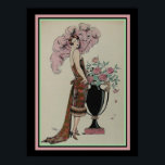 Barbier Art Deco Print Rouge Et Or  13 x 19<br><div class="desc">Rouge et Or- Art Deco Print by George Barbier</div>