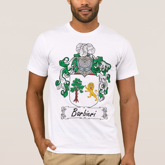 Barbieri Family Crest T-Shirt (Front)