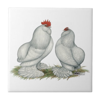 Barbu d'Everberg Chickens Tile