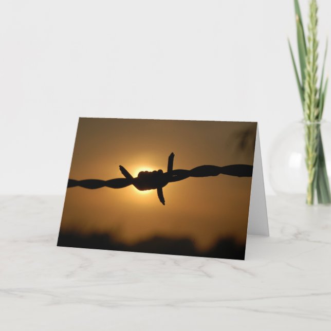 barbwire card (Front)