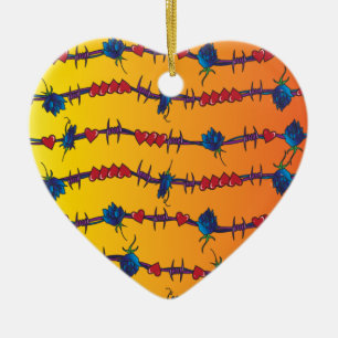 Barbwire Ceramic Tree Decoration
