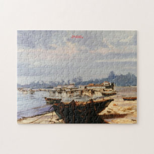 Barca en la playa/Boat on the beach. Jigsaw Puzzle