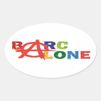 Barcalone Oval Sticker