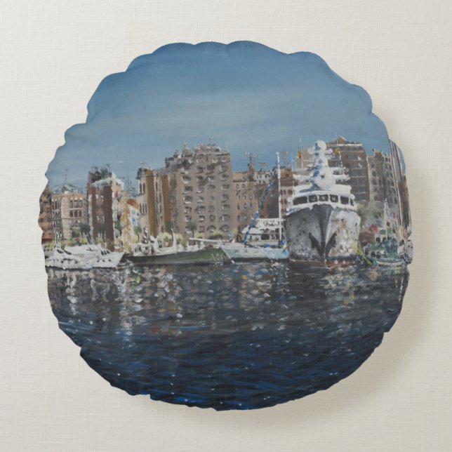 Barcelona 1998 round cushion (Front)
