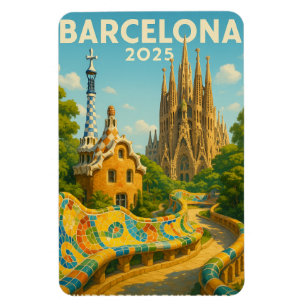 Barcelona 2025 – Where Dreams Take Shape Magnet
