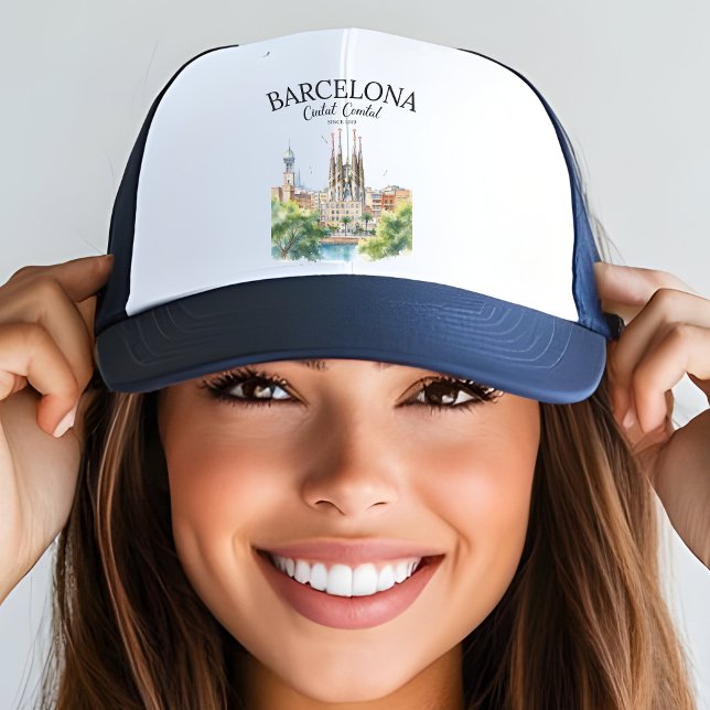 Barcelona Beauty – Iconic Cathedral & City  Trucker Hat (Creator Uploaded)