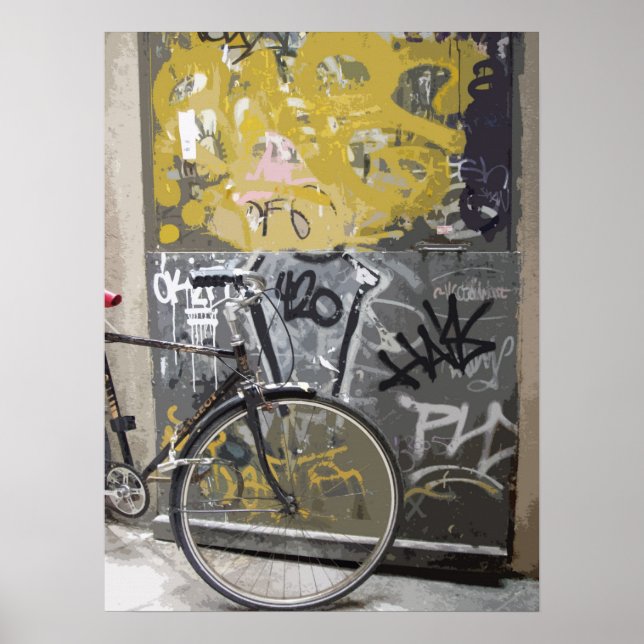 Barcelona Bike Poster (Front)