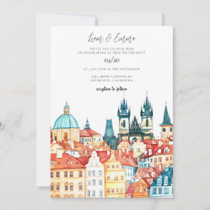 Barcelona Catalonia Spain Destination Wedding Invitation