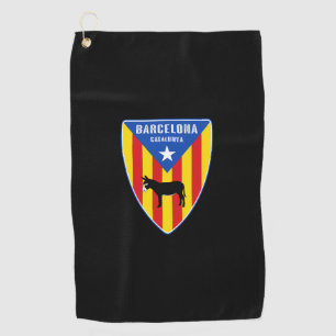 Barcelona Catalunya Estelada Golf Towel