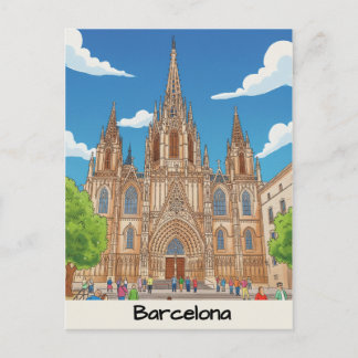 Barcelona Cathedral Postcard