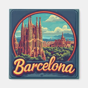 🧲 Barcelona City Break Memory Spain 🌴 Magnet