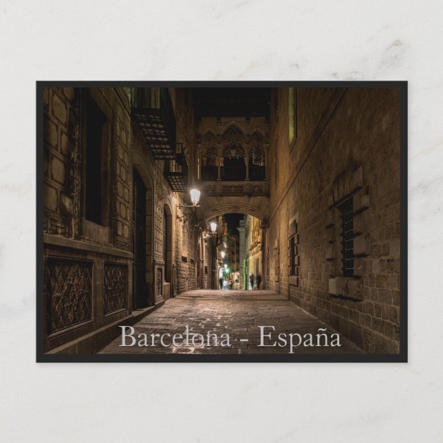 Barcelona City , Spain Postcard (Front)