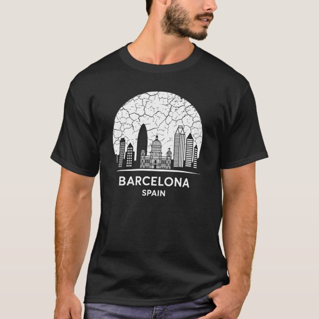 Barcelona City Spain T-Shirt (Front)