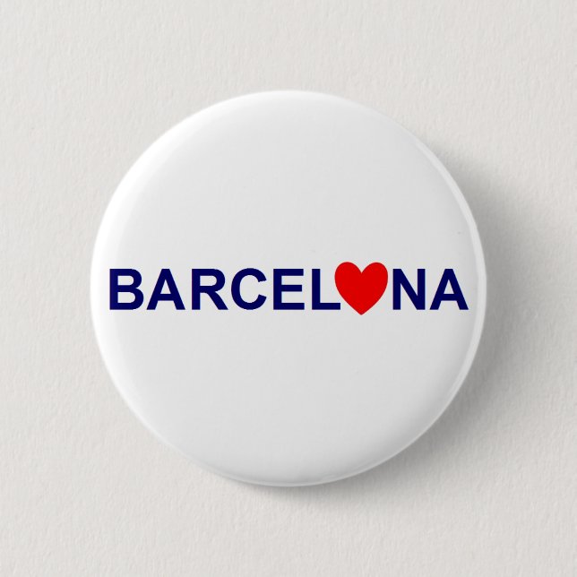 Barcelona coils 6 cm round badge (Front)