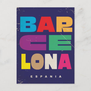 Barcelona Espania Postcard