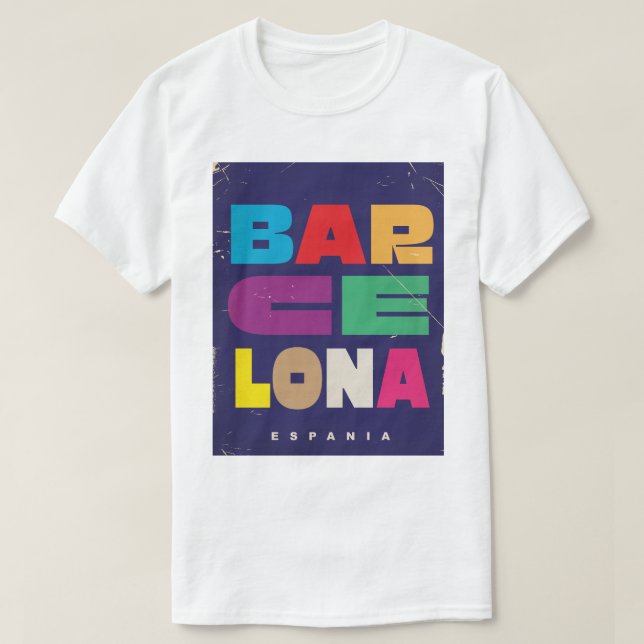 Barcelona Espania T-Shirt (Design Front)