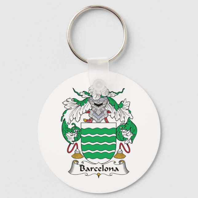 Barcelona Family Crest Key Ring (Front)