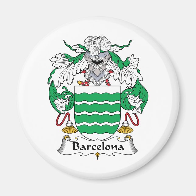 Barcelona Family Crest Magnet (Front)