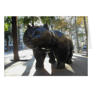 Barcelona Famous Statue on Las Ramblas