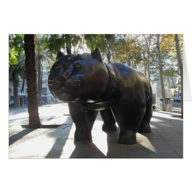 Barcelona  Famous Statue on Las Ramblas (Front Horizontal)