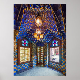 Barcelona. Gaudí. Casa Vicens. Interior. Ver. 6. Poster