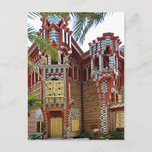 Barcelona. Gaudí. Casa Vicens. Postcard