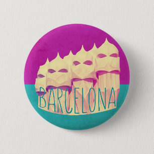 Barcelona Gaudi Paradise 6 Cm Round Badge