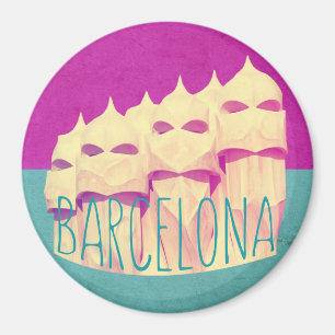 Barcelona Gaudi Paradise Magnet