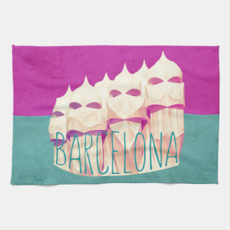 Barcelona Gaudi Paradise Tea Towel