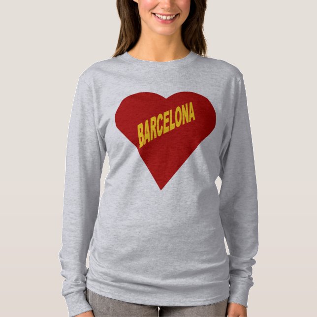 BARCELONA Gray T-shirt (Front)