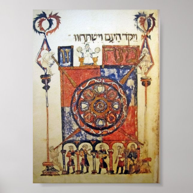 Barcelona Haggada Poster (Front)