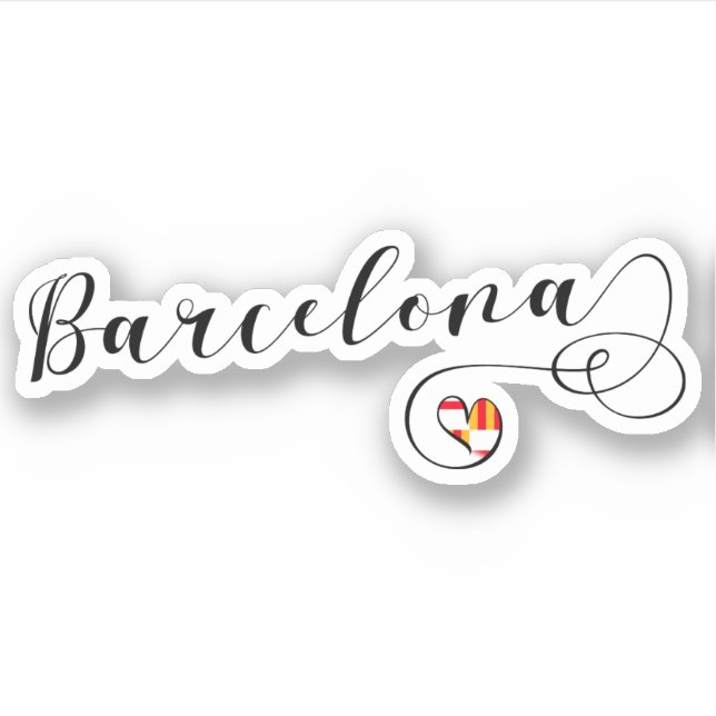 Barcelona Heart Flag (Front)