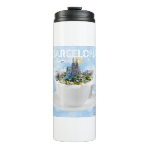 Barcelona in a Teacup – Sagrada Familia Skyline Thermal Tumbler